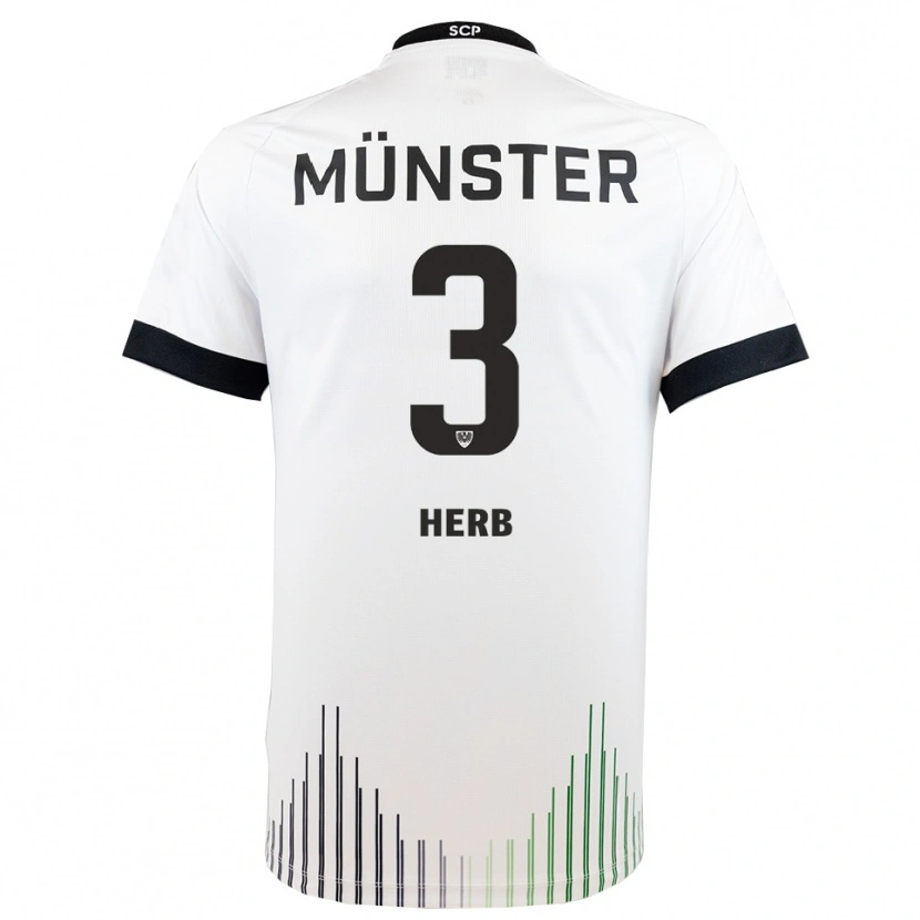 Danxen Män Lukas Herb #3 Vit Svart Bortatröja Matchtröjor 2025/26 Tröjor T-Tröja