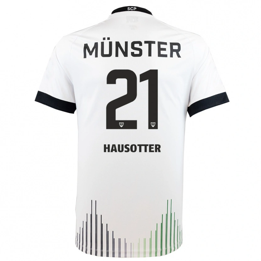 Danxen Män Till Hausotter #21 Vit Svart Bortatröja Matchtröjor 2025/26 Tröjor T-Tröja