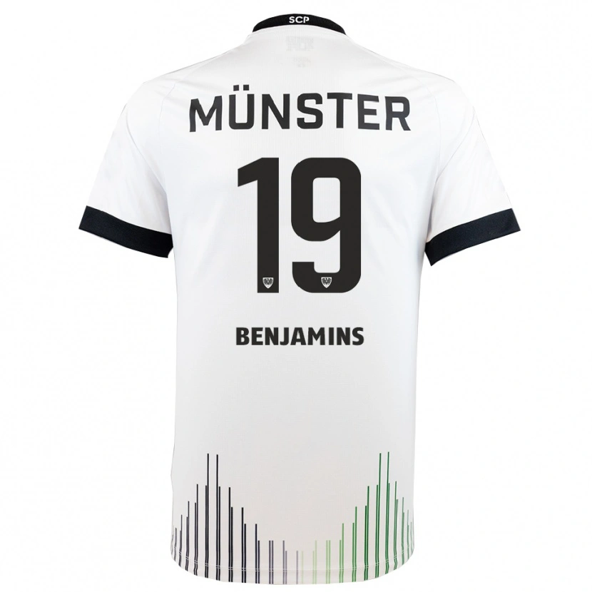 Danxen Män Marvin Benjamins #19 Vit Svart Bortatröja Matchtröjor 2025/26 Tröjor T-Tröja