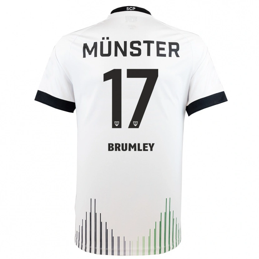 Danxen Män Florian Brumley #17 Vit Svart Bortatröja Matchtröjor 2025/26 Tröjor T-Tröja