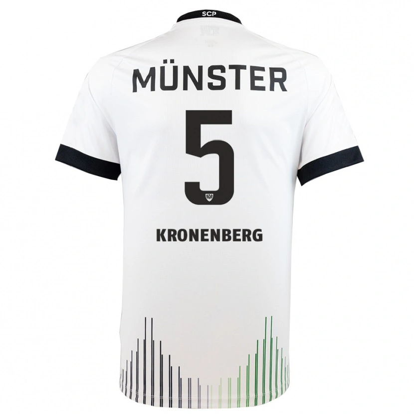 Danxen Män Ben Kronenberg #5 Vit Svart Bortatröja Matchtröjor 2025/26 Tröjor T-Tröja
