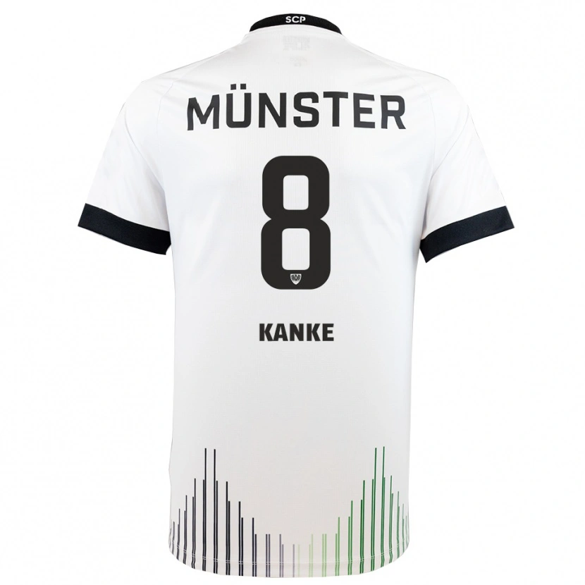 Danxen Män Tim Kanke #8 Vit Svart Bortatröja Matchtröjor 2025/26 Tröjor T-Tröja