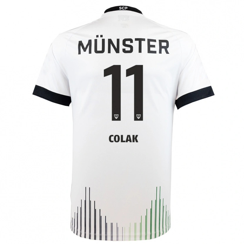 Danxen Män Alper Colak #11 Vit Svart Bortatröja Matchtröjor 2025/26 Tröjor T-Tröja