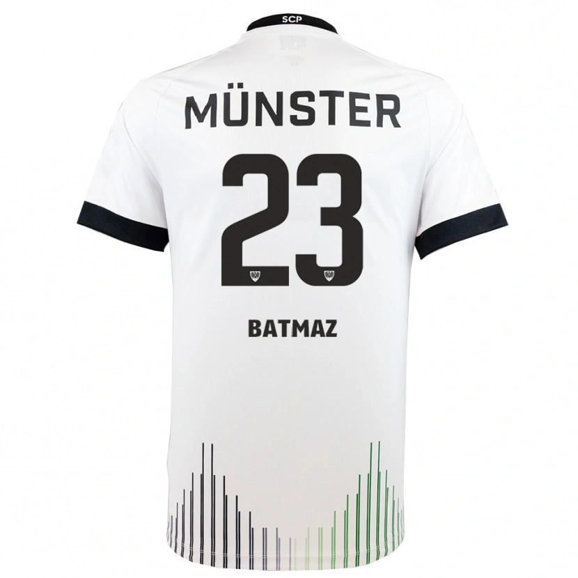 Danxen Män Malik Batmaz #23 Vit Svart Bortatröja Matchtröjor 2025/26 Tröjor T-Tröja