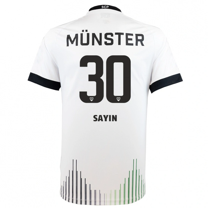 Danxen Män Melih Sayin #30 Vit Svart Bortatröja Matchtröjor 2025/26 Tröjor T-Tröja