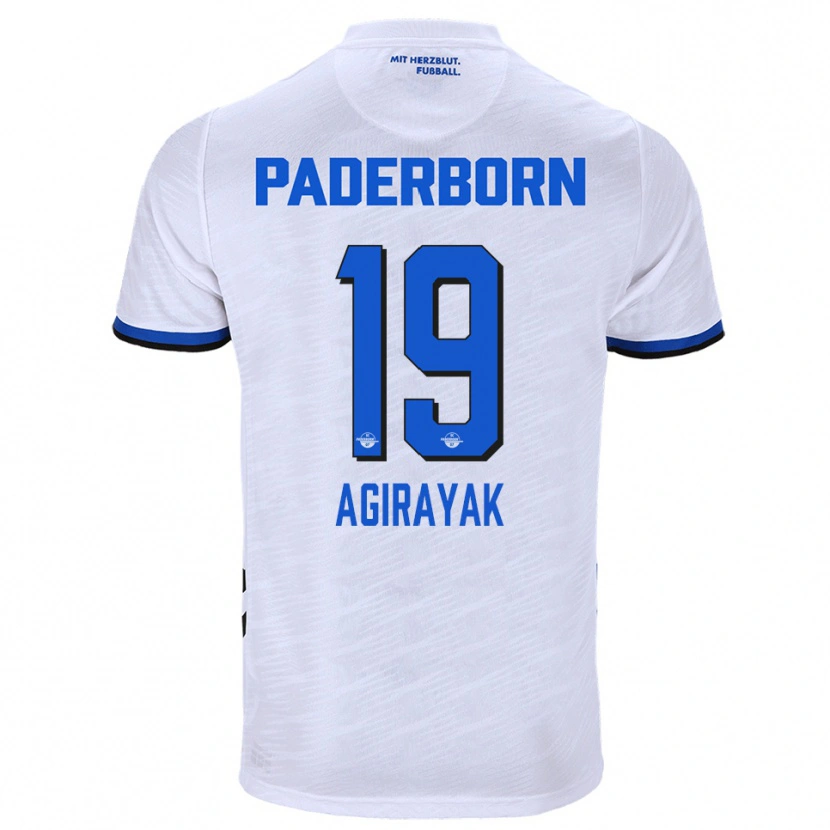 Danxen Män Cihan Agirayak #19 Vit Blå Bortatröja Matchtröjor 2025/26 Tröjor T-Tröja