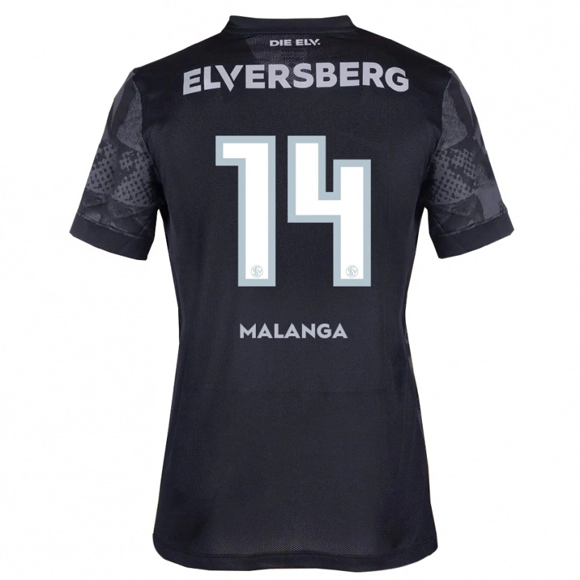 Danxen Män Jarzinho Malanga #14 Svart Grå Bortatröja Matchtröjor 2025/26 Tröjor T-Tröja
