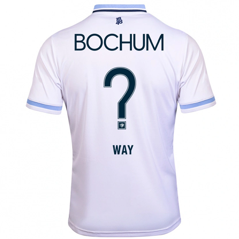 Danxen Män Cecilia Way #0 Vit Himmelsblå Bortatröja Matchtröjor 2025/26 Tröjor T-Tröja