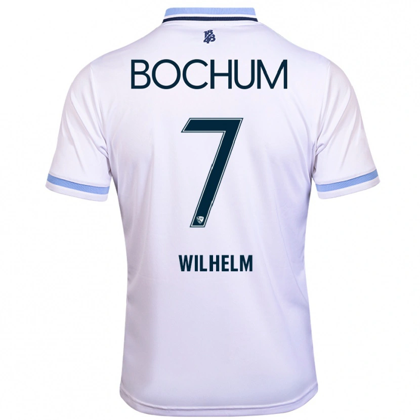Danxen Män Mara Wilhelm #7 Vit Himmelsblå Bortatröja Matchtröjor 2025/26 Tröjor T-Tröja