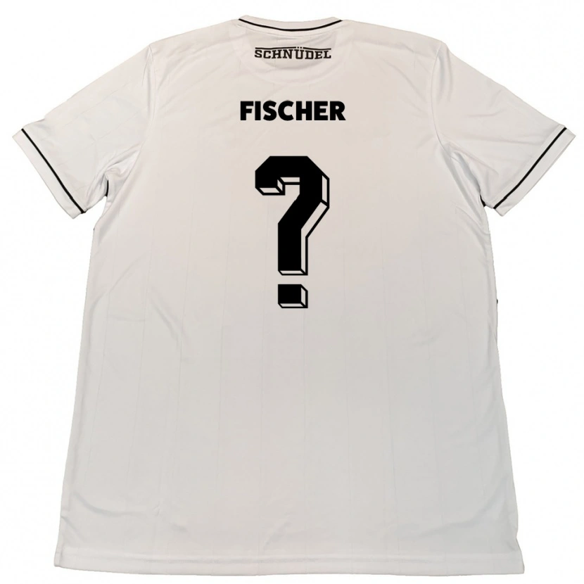 Danxen Män Anne Fischer #0 Vit Svart Bortatröja Matchtröjor 2025/26 Tröjor T-Tröja