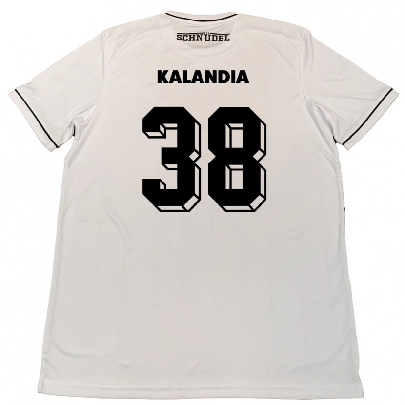 Danxen Män Luka Kalandia #38 Vit Svart Bortatröja Matchtröjor 2025/26 Tröjor T-Tröja