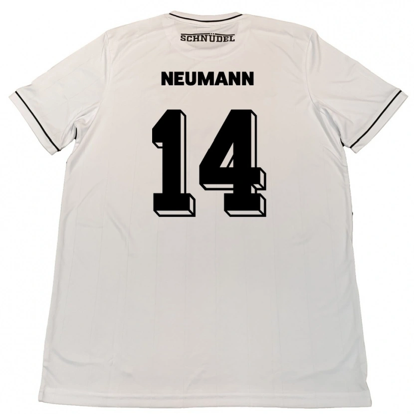 Danxen Män Felix Neumann #14 Vit Svart Bortatröja Matchtröjor 2025/26 Tröjor T-Tröja