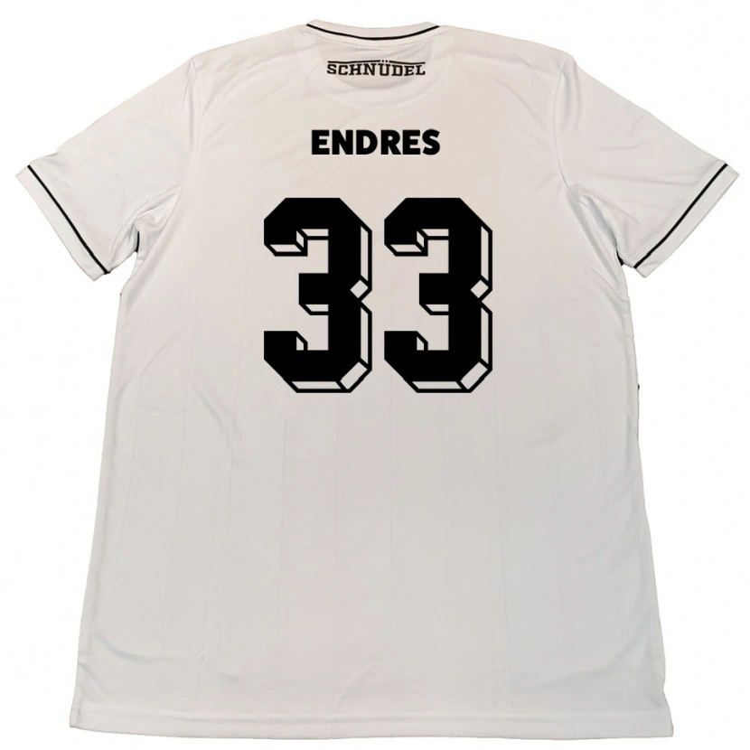 Danxen Män Joshua Endres #33 Vit Svart Bortatröja Matchtröjor 2025/26 Tröjor T-Tröja