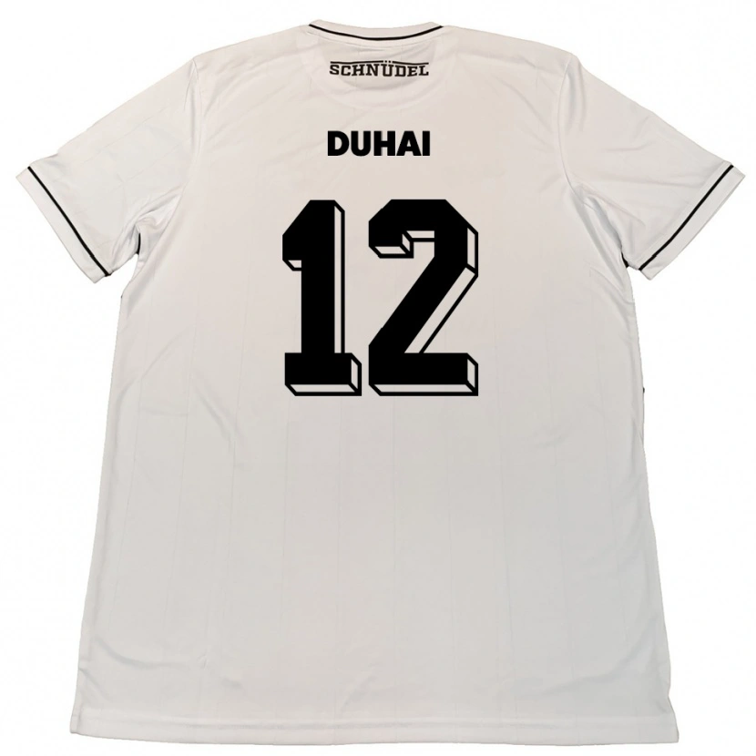 Danxen Män Konstantin Duhai #12 Vit Svart Bortatröja Matchtröjor 2025/26 Tröjor T-Tröja