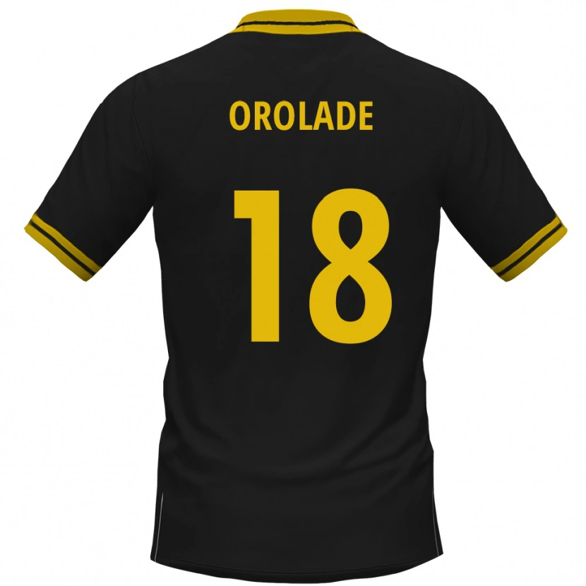 Danxen Män Jolasonmi Orolade #18 Svart Gul Bortatröja Matchtröjor 2025/26 Tröjor T-Tröja