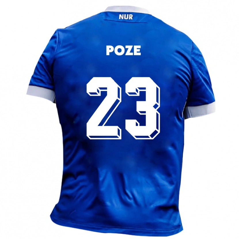 Danxen Män Paulas Poze #23 Blå Vit Bortatröja Matchtröjor 2025/26 Tröjor T-Tröja