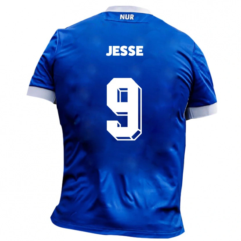 Danxen Män Lennard Jesse #9 Blå Vit Bortatröja Matchtröjor 2025/26 Tröjor T-Tröja