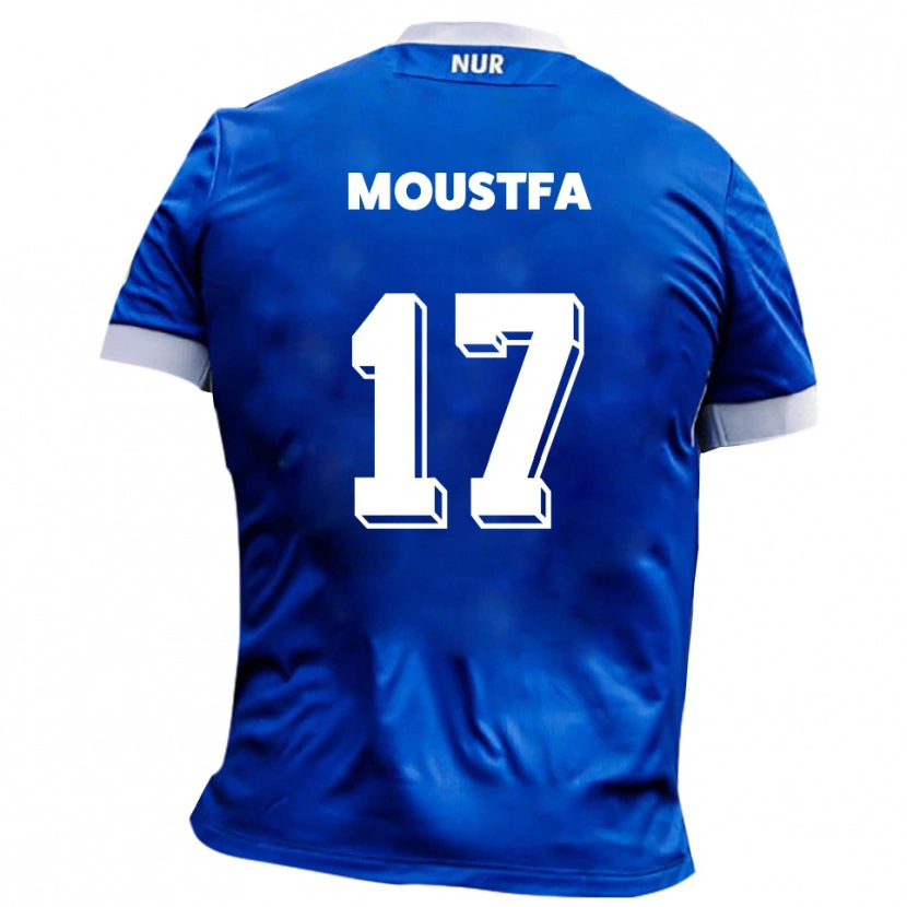 Danxen Män Can Moustfa #17 Blå Vit Bortatröja Matchtröjor 2025/26 Tröjor T-Tröja