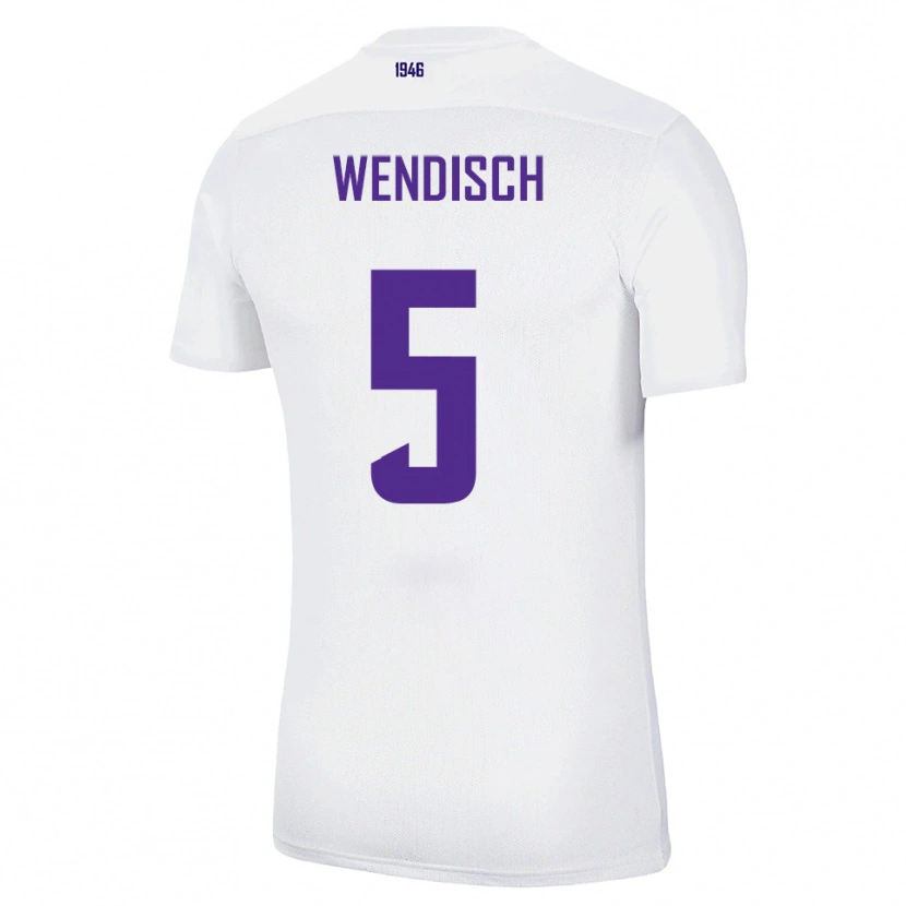 Danxen Män Pascal Wendisch #5 Vit Grön Bortatröja Matchtröjor 2025/26 Tröjor T-Tröja