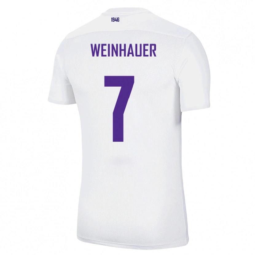 Danxen Män Erik Weinhauer #7 Vit Grön Bortatröja Matchtröjor 2025/26 Tröjor T-Tröja