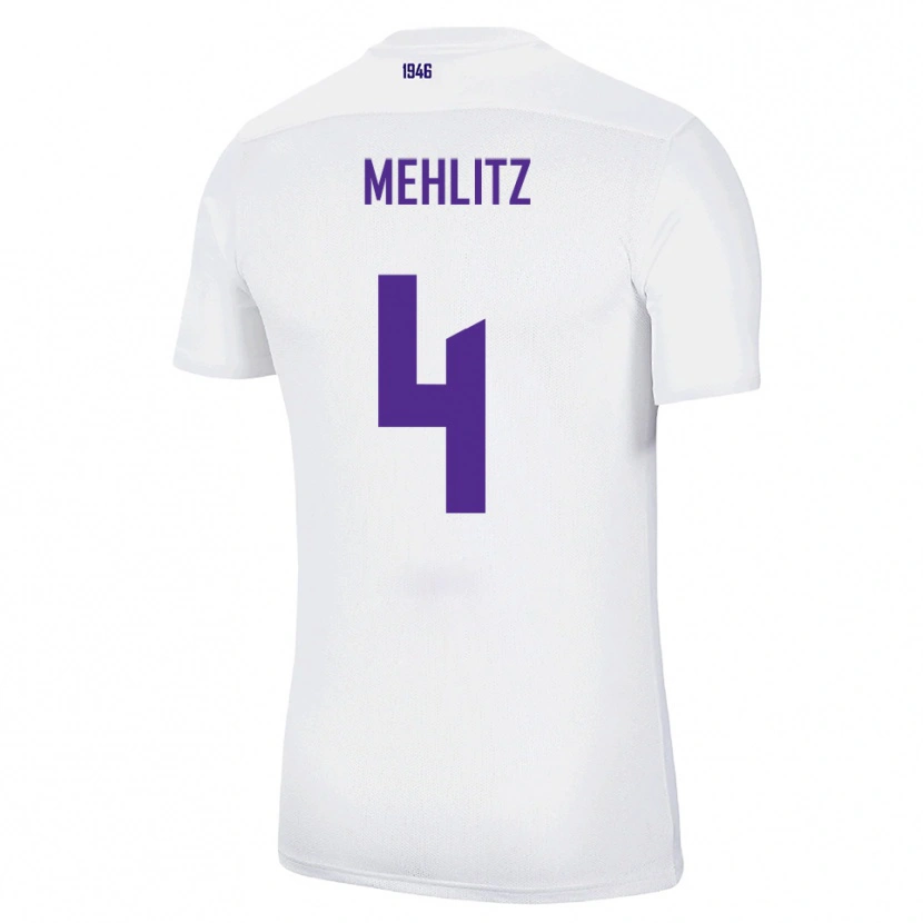 Danxen Män Fabian Mehlitz #4 Vit Grön Bortatröja Matchtröjor 2025/26 Tröjor T-Tröja