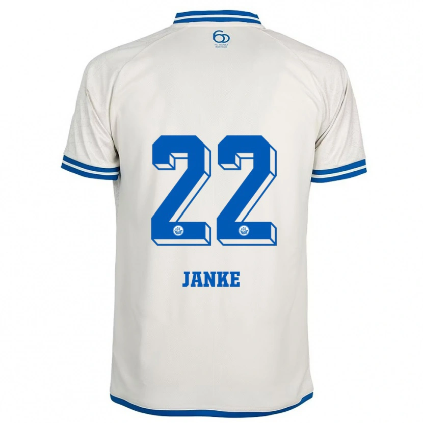 Danxen Män Kim Janke #22 Vit Blå Bortatröja Matchtröjor 2025/26 Tröjor T-Tröja