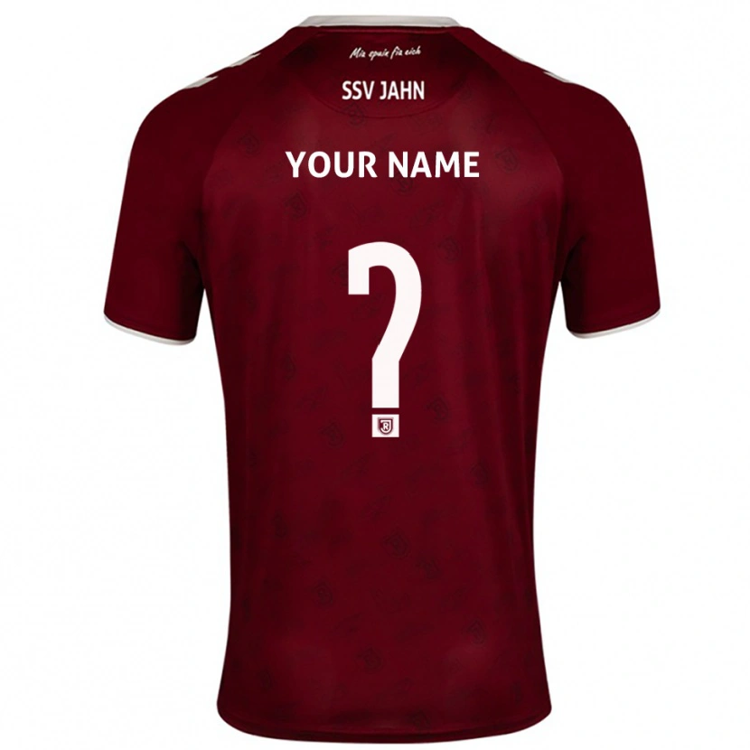 Danxen Män Ditt Namn #0 Vinröd Vit Bortatröja Matchtröjor 2025/26 Tröjor T-Tröja
