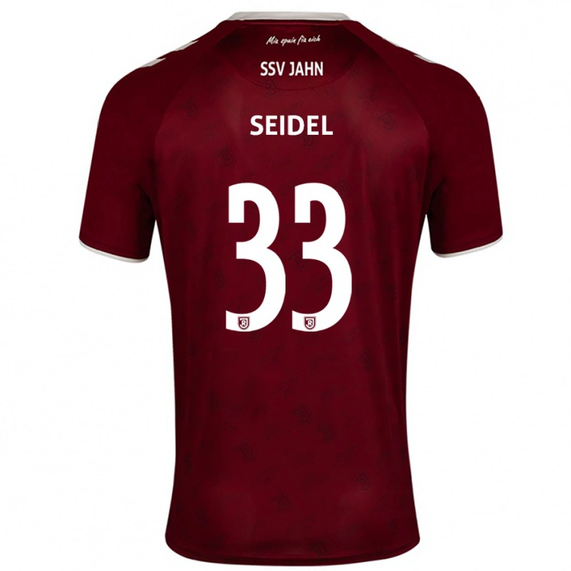 Danxen Män Nick Seidel #33 Vinröd Vit Bortatröja Matchtröjor 2025/26 Tröjor T-Tröja