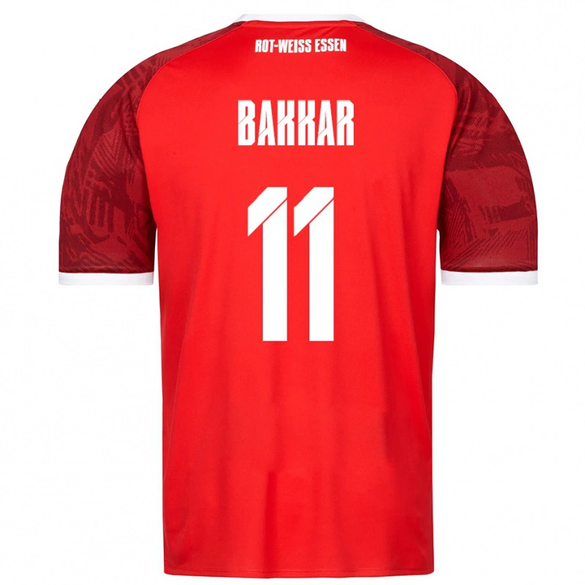 Danxen Män Baraa Bakkar #11 Röd Vinröd Vit Bortatröja Matchtröjor 2025/26 Tröjor T-Tröja