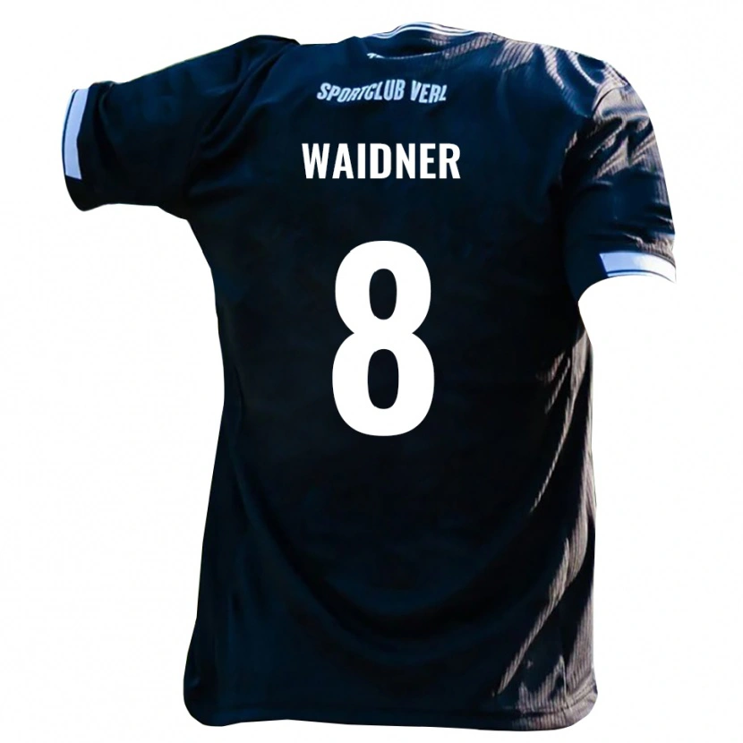 Danxen Män Dennis Waidner #8 Svart Vit Bortatröja Matchtröjor 2025/26 Tröjor T-Tröja