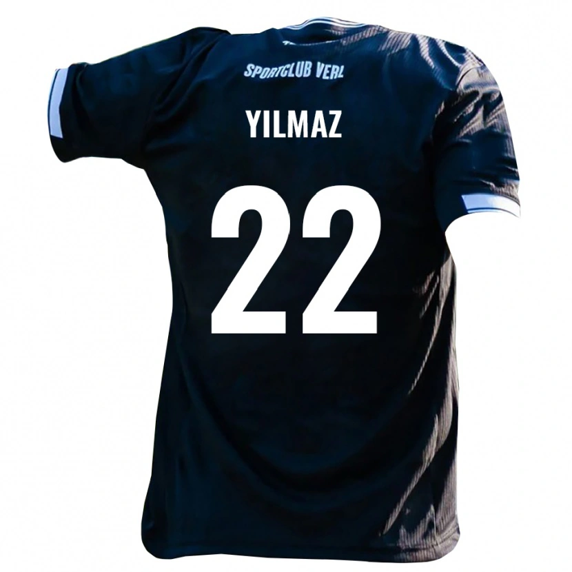 Danxen Män Furkan Yilmaz #22 Svart Vit Bortatröja Matchtröjor 2025/26 Tröjor T-Tröja