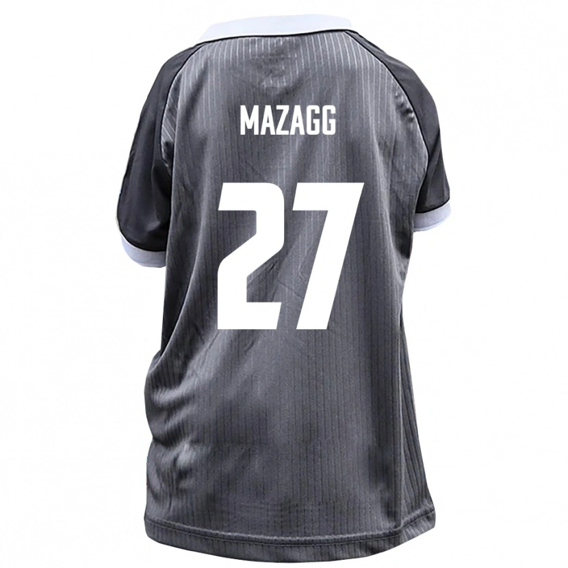 Danxen Män Lukas Mazagg #27 Grå Vit Bortatröja Matchtröjor 2025/26 Tröjor T-Tröja