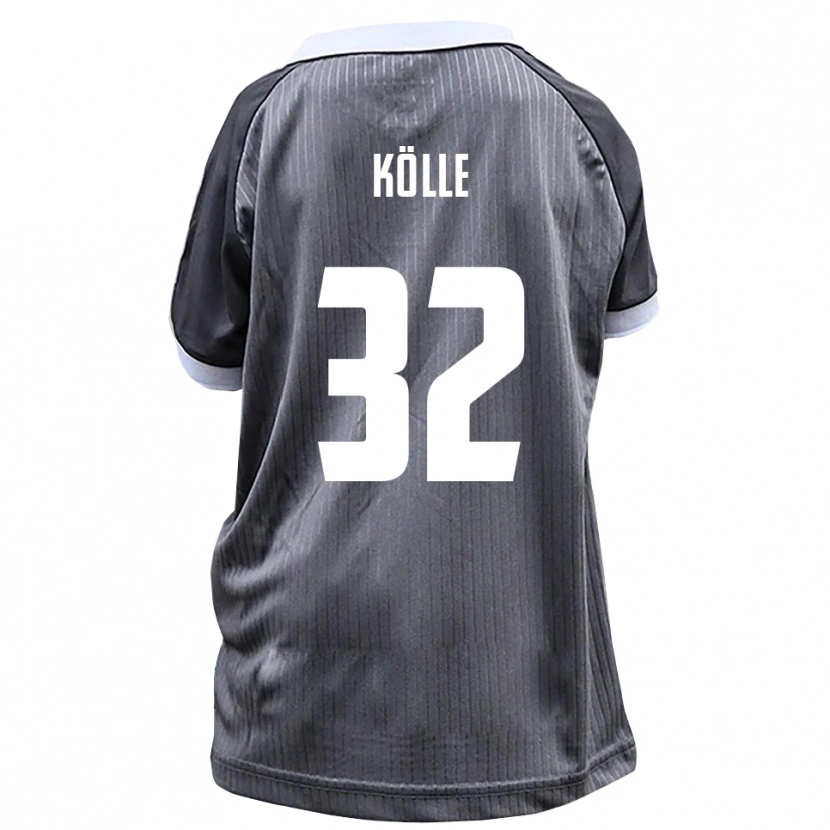 Danxen Män Niklas Kölle #32 Grå Vit Bortatröja Matchtröjor 2025/26 Tröjor T-Tröja