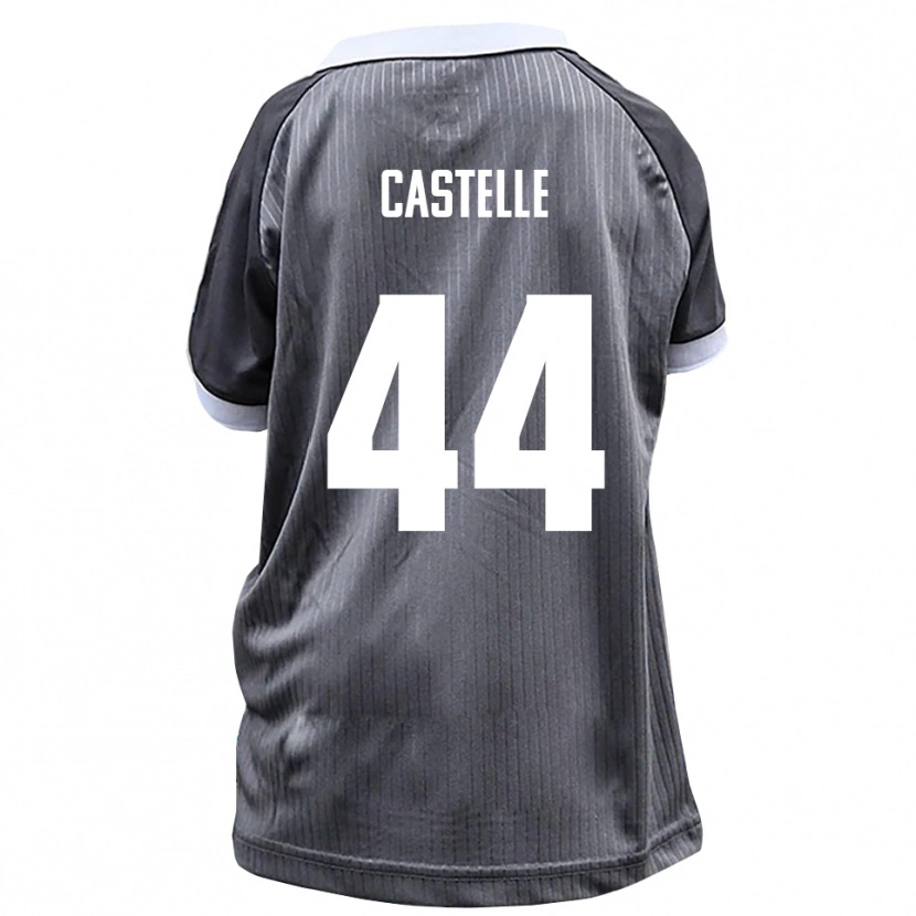 Danxen Män Niklas Castelle #44 Grå Vit Bortatröja Matchtröjor 2025/26 Tröjor T-Tröja