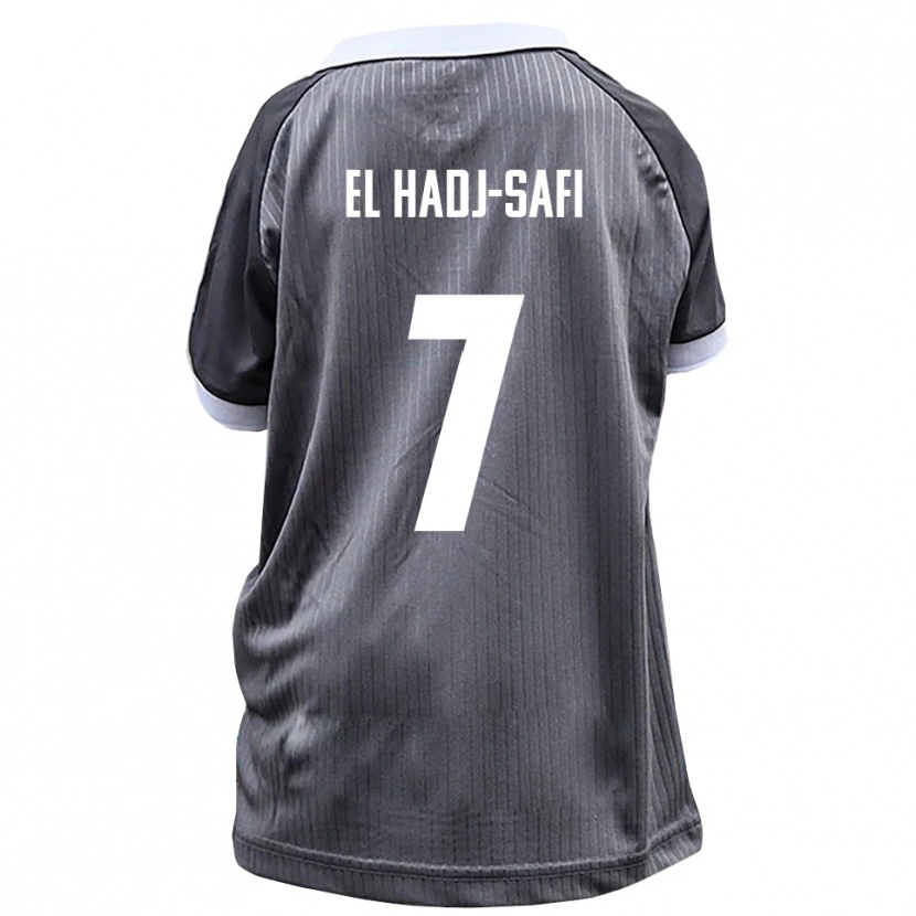 Danxen Män Iljas El Hadj-Safi #7 Grå Vit Bortatröja Matchtröjor 2025/26 Tröjor T-Tröja