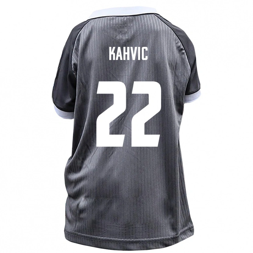 Danxen Män Aleksandar Kahvic #22 Grå Vit Bortatröja Matchtröjor 2025/26 Tröjor T-Tröja