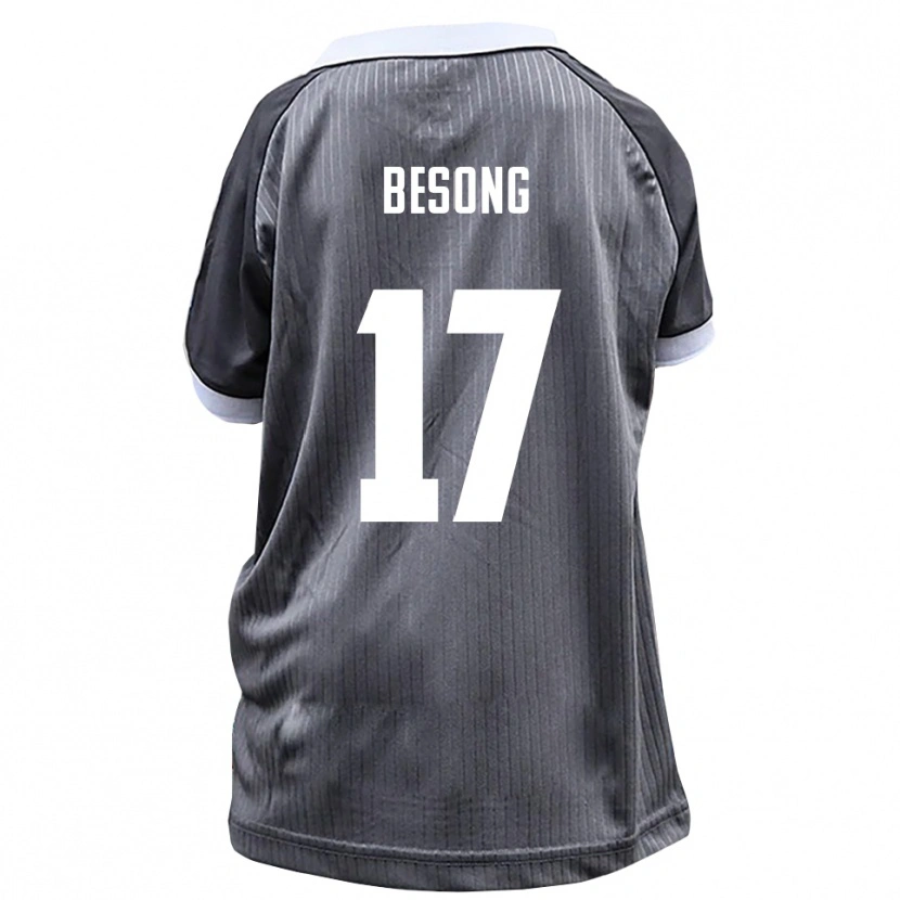 Danxen Män Paul-Philipp Besong #17 Grå Vit Bortatröja Matchtröjor 2025/26 Tröjor T-Tröja