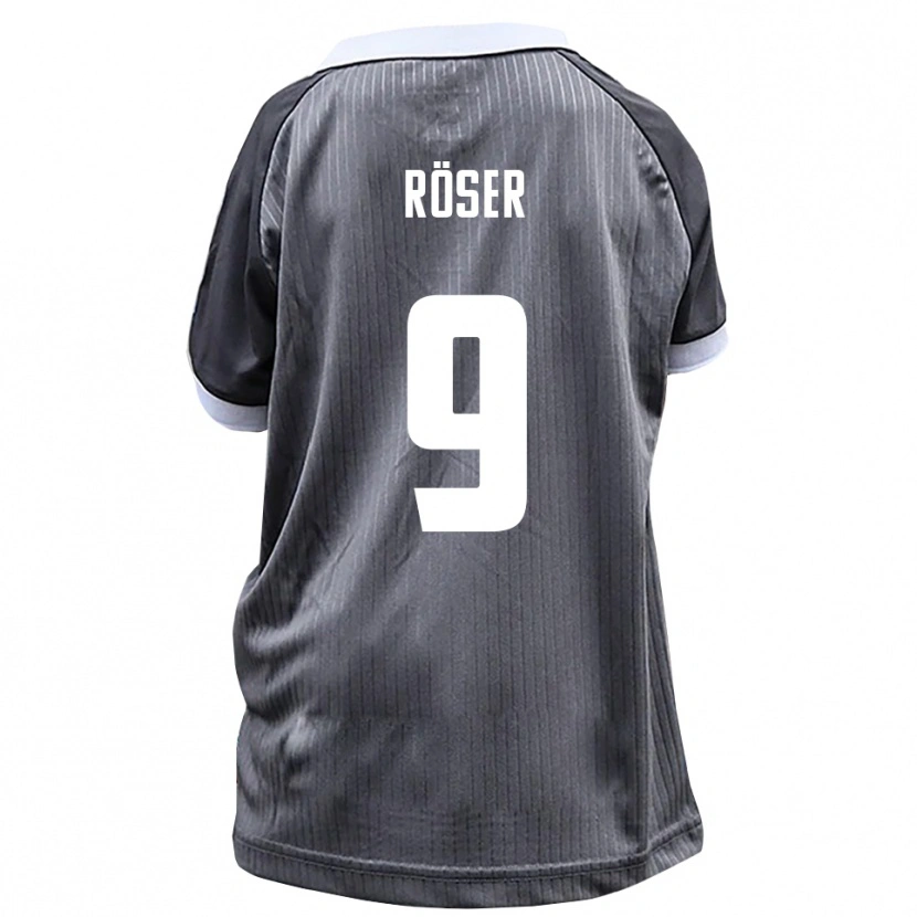 Danxen Män Lucas Röser #9 Grå Vit Bortatröja Matchtröjor 2025/26 Tröjor T-Tröja