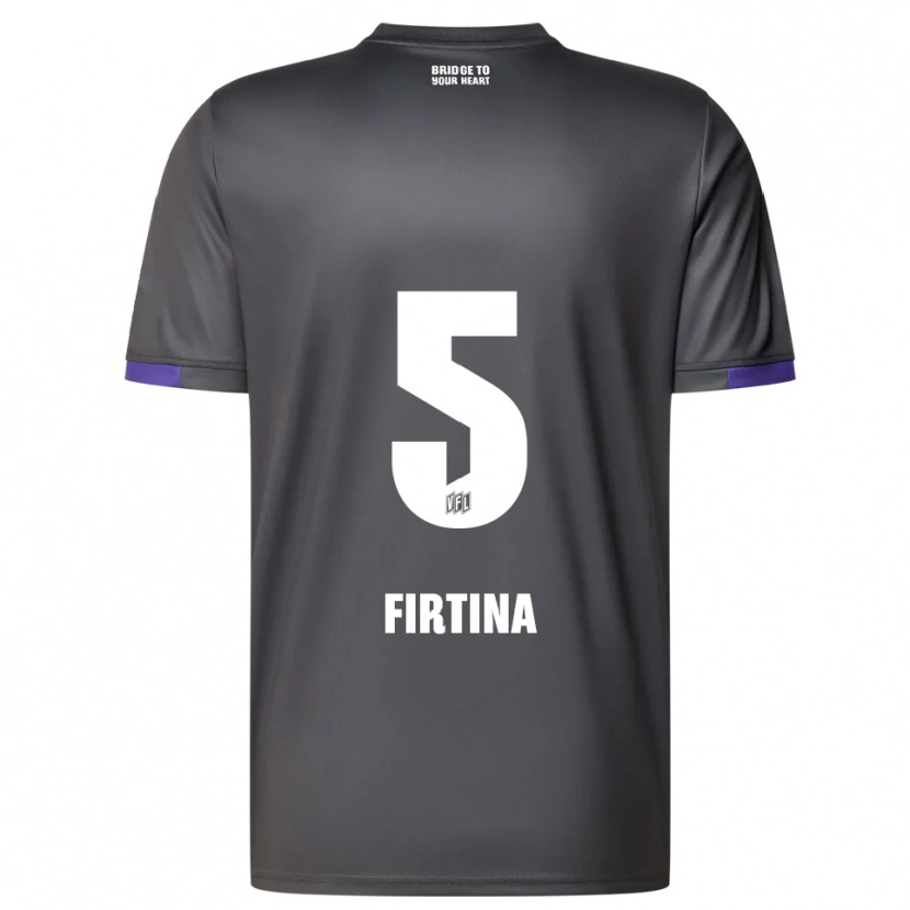 Danxen Män Taha Firtina #5 Grå Lila Bortatröja Matchtröjor 2025/26 Tröjor T-Tröja