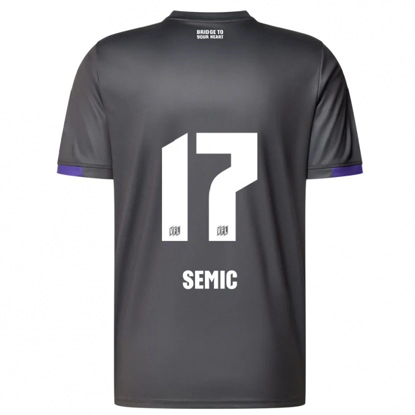 Danxen Män Lion Semic #17 Grå Lila Bortatröja Matchtröjor 2025/26 Tröjor T-Tröja
