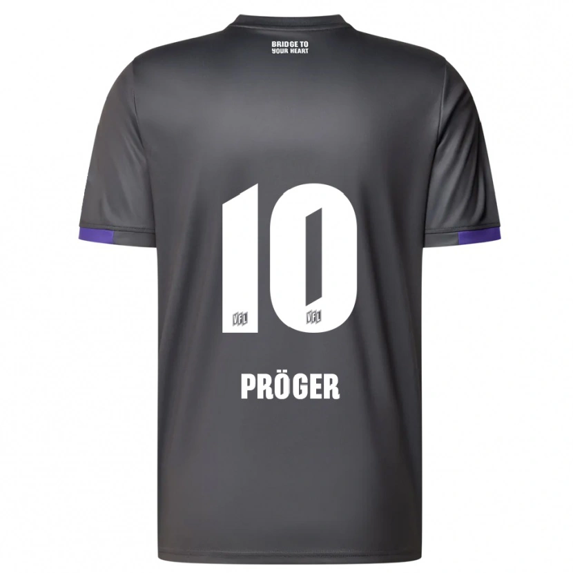 Danxen Män Kai Pröger #10 Grå Lila Bortatröja Matchtröjor 2025/26 Tröjor T-Tröja