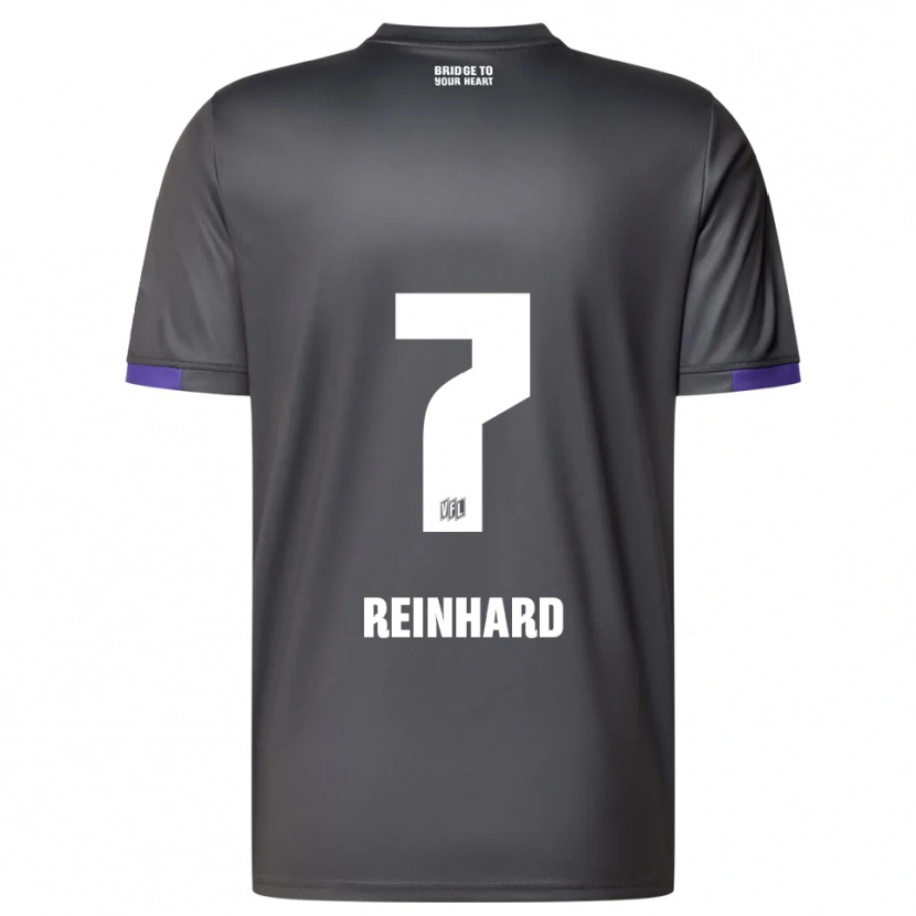 Danxen Män Taro Reinhard #7 Grå Lila Bortatröja Matchtröjor 2025/26 Tröjor T-Tröja