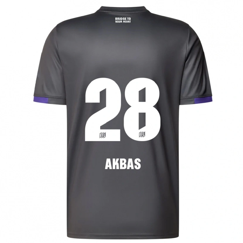 Danxen Män Can Akbas #28 Grå Lila Bortatröja Matchtröjor 2025/26 Tröjor T-Tröja