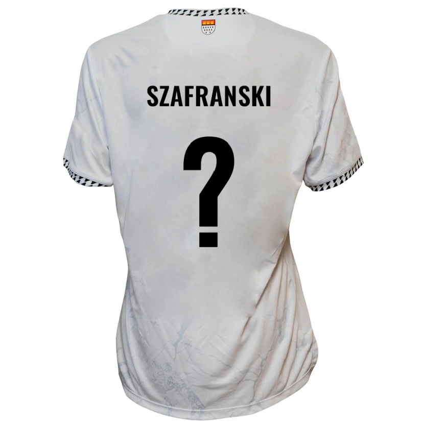 Danxen Män Svenja Szafranski #0 Vit Svart Bortatröja Matchtröjor 2025/26 Tröjor T-Tröja
