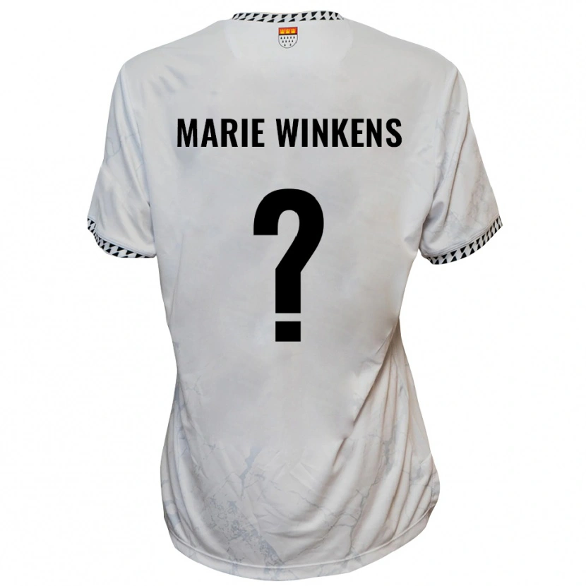 Danxen Män Joelina Marie Winkens #0 Vit Svart Bortatröja Matchtröjor 2025/26 Tröjor T-Tröja