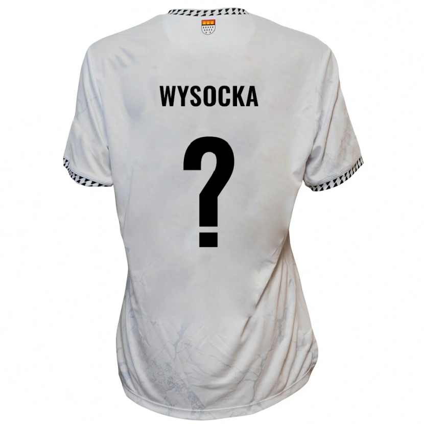 Danxen Män Amanda Wysocka #0 Vit Svart Bortatröja Matchtröjor 2025/26 Tröjor T-Tröja