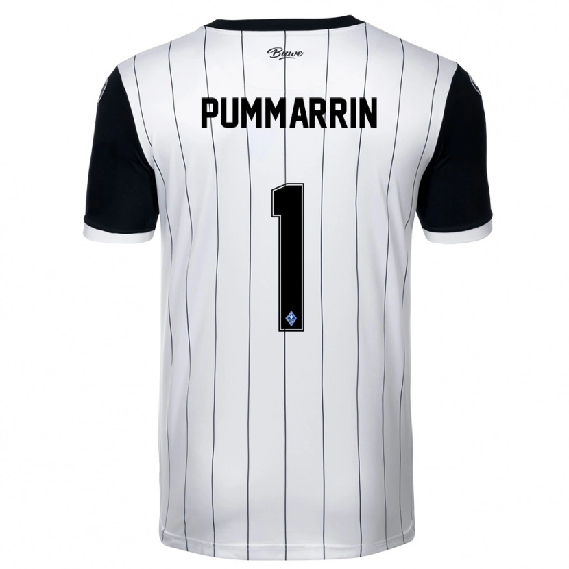 Danxen Män Kritsana Pummarrin #1 Vit Svart Bortatröja Matchtröjor 2025/26 Tröjor T-Tröja