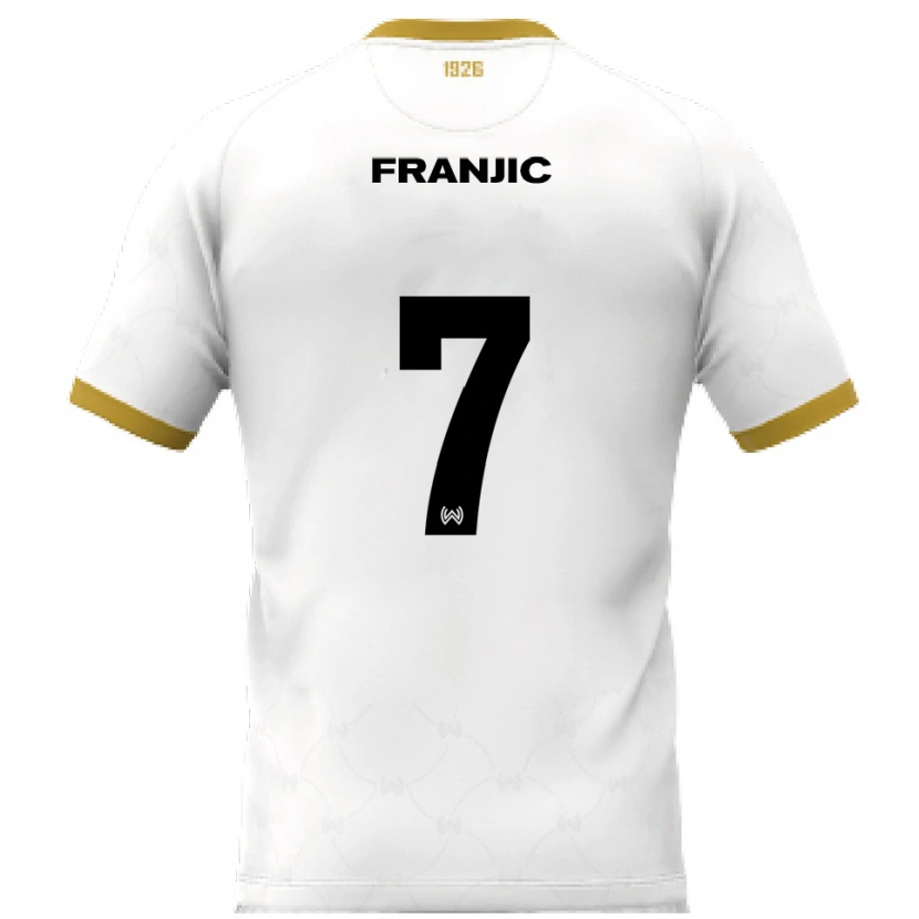 Danxen Män Ivan Franjic #7 Vit Guld Bortatröja Matchtröjor 2025/26 Tröjor T-Tröja