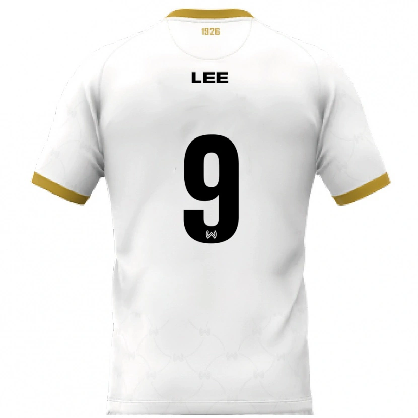 Danxen Män Seong-Hyun Lee #9 Vit Guld Bortatröja Matchtröjor 2025/26 Tröjor T-Tröja