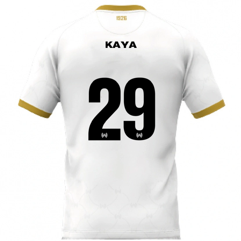 Danxen Män Fatih Kaya #29 Vit Guld Bortatröja Matchtröjor 2025/26 Tröjor T-Tröja